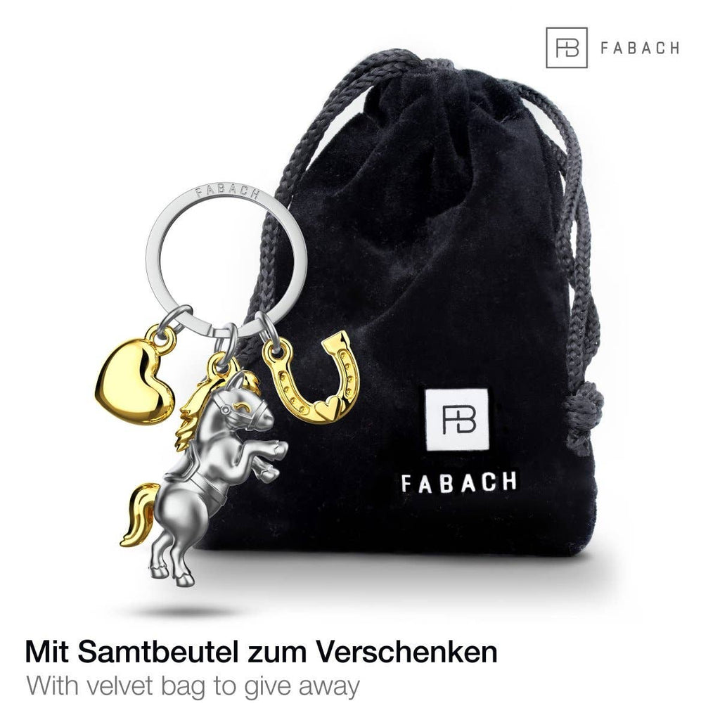 Porte-clés Cheval avec Cœur et Fer à cheval "Pony" | Designproducten en originele cadeaus