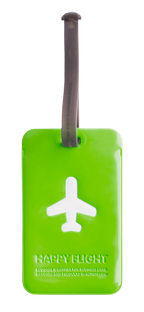 Etiquette de bagage rectangle