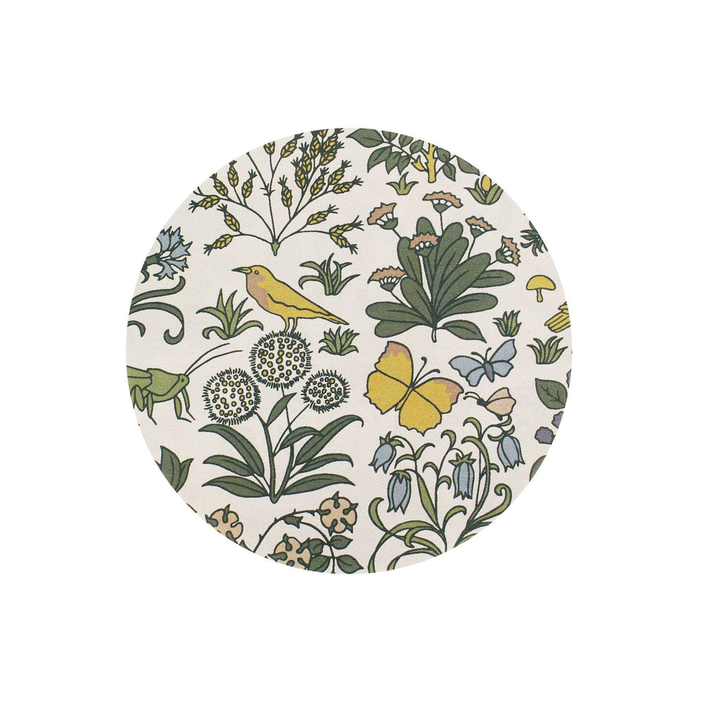 Ceramic Coaster Voysey Botanical Garden Fauna and Flora