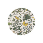 Ceramic Coaster Voysey Botanical Garden Fauna and Flora