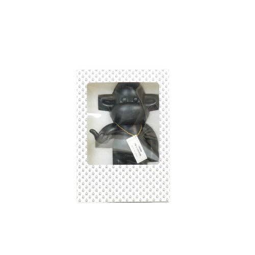 Ornement - Figurine Singe Hang Loose 'La Légende' - Polyrésine - Noir - 20,5x13,5x35cm | Design-lahjat ja sisustustuotteet
