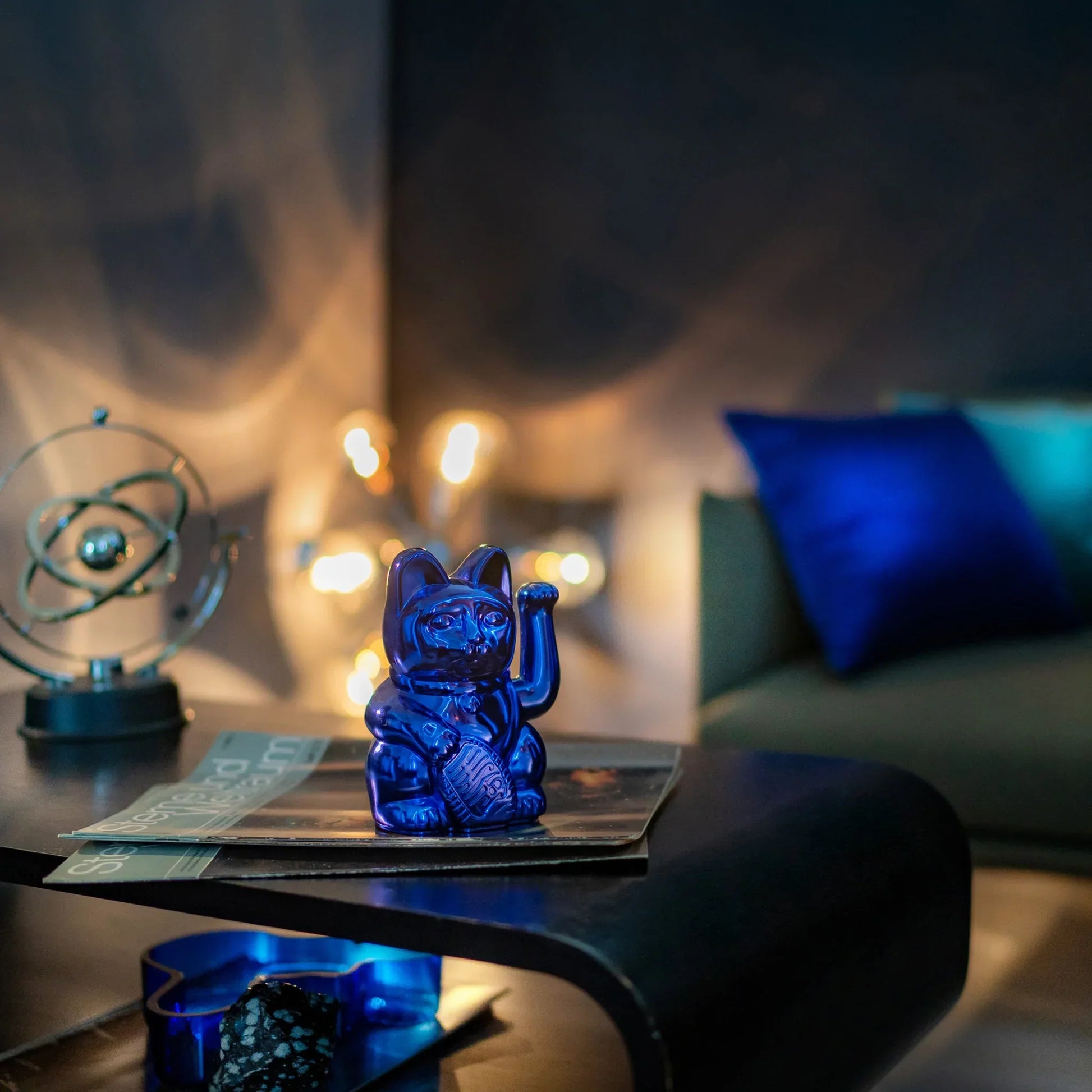 Chat Chanceux Bleu Brillant - Cosmic Edition - le Chat Chanceux