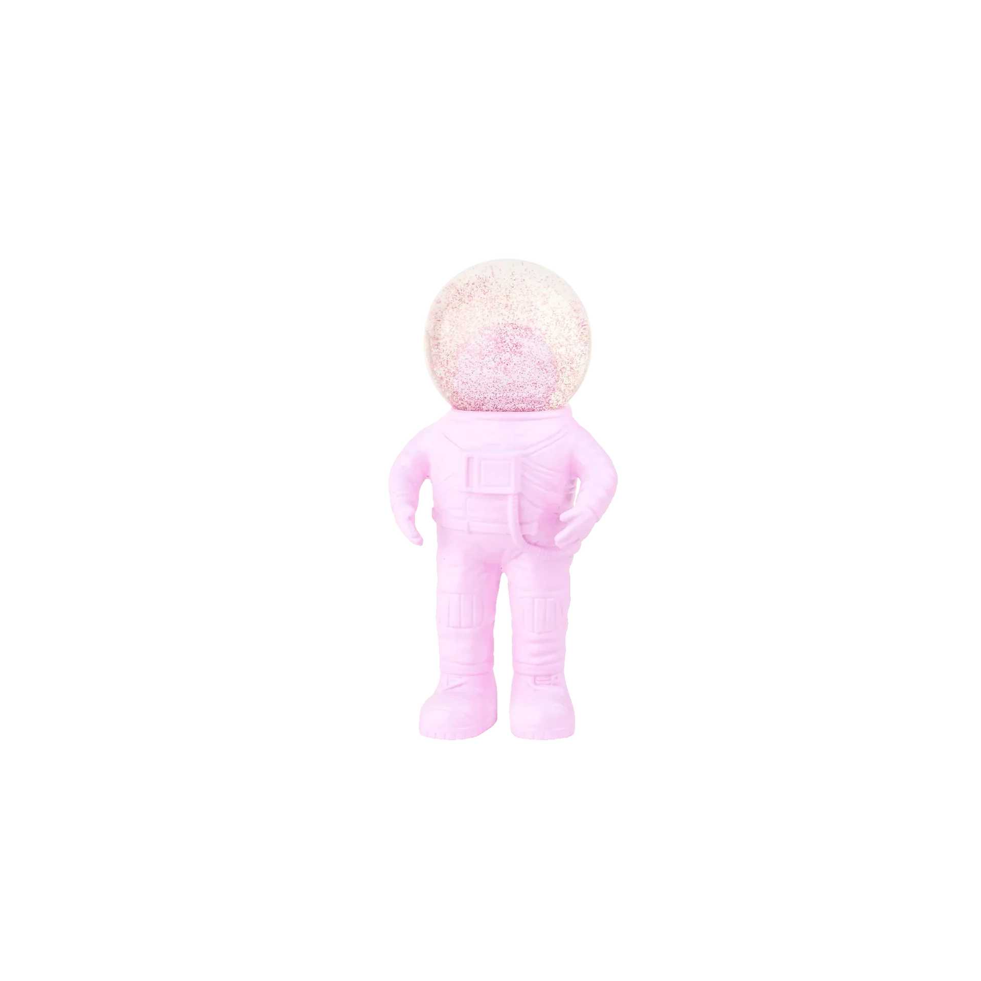 boule a neige astronaute petit rose donkey