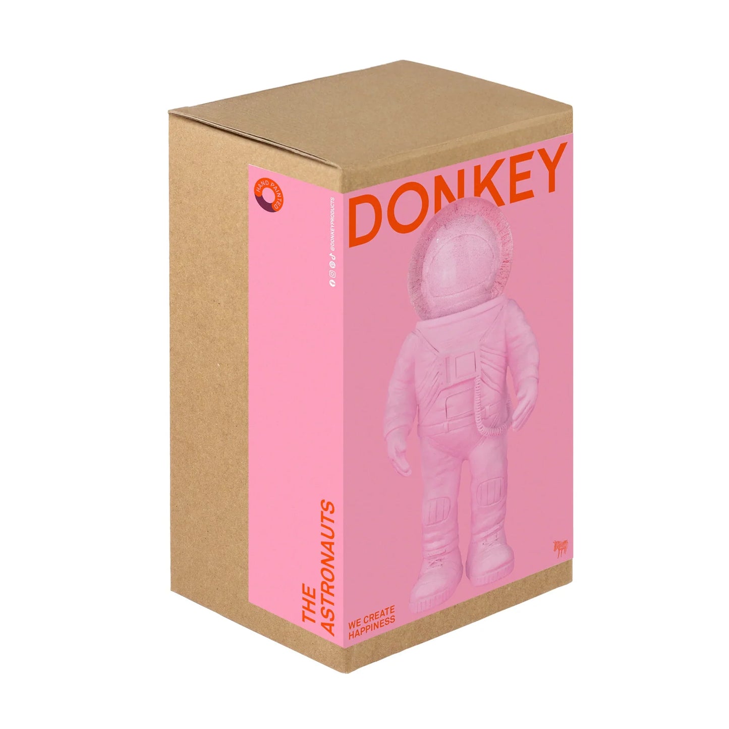 boule a neige astronaute geant rose donkey