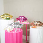 Ornament - Disco Lip - Glass - Rose Gold - 29x10x13.5cm
