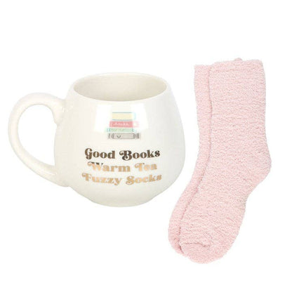 Ensemble de Tasse et Chaussettes "Good Books"