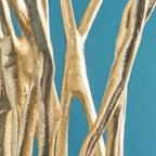 Chandelier Roots, aluminium doré, 25 x 22 x 63,5 cm