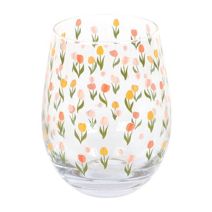 Tulip stemless glass