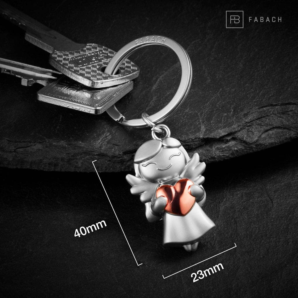 Porte-clés ange gardien « étoile » - ange porte-bonheur avec cœur