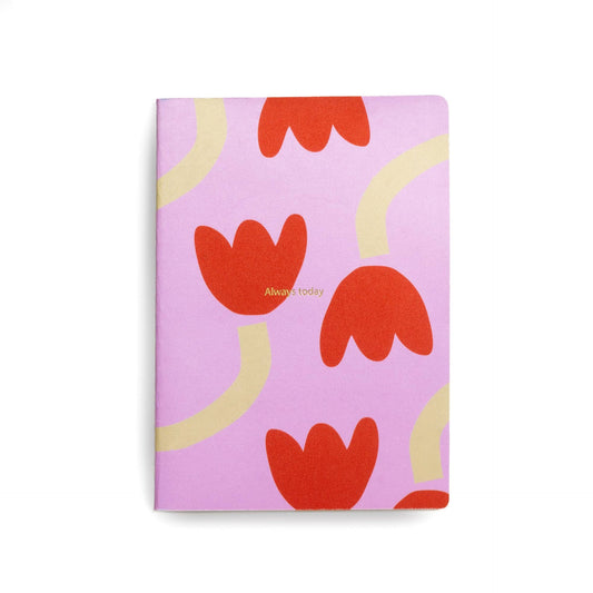 Carnet A5 Tulipes - Rose