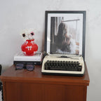 Vase - Ribbon Flower Vase - Red/Pink - 14.5x14.5x13cm