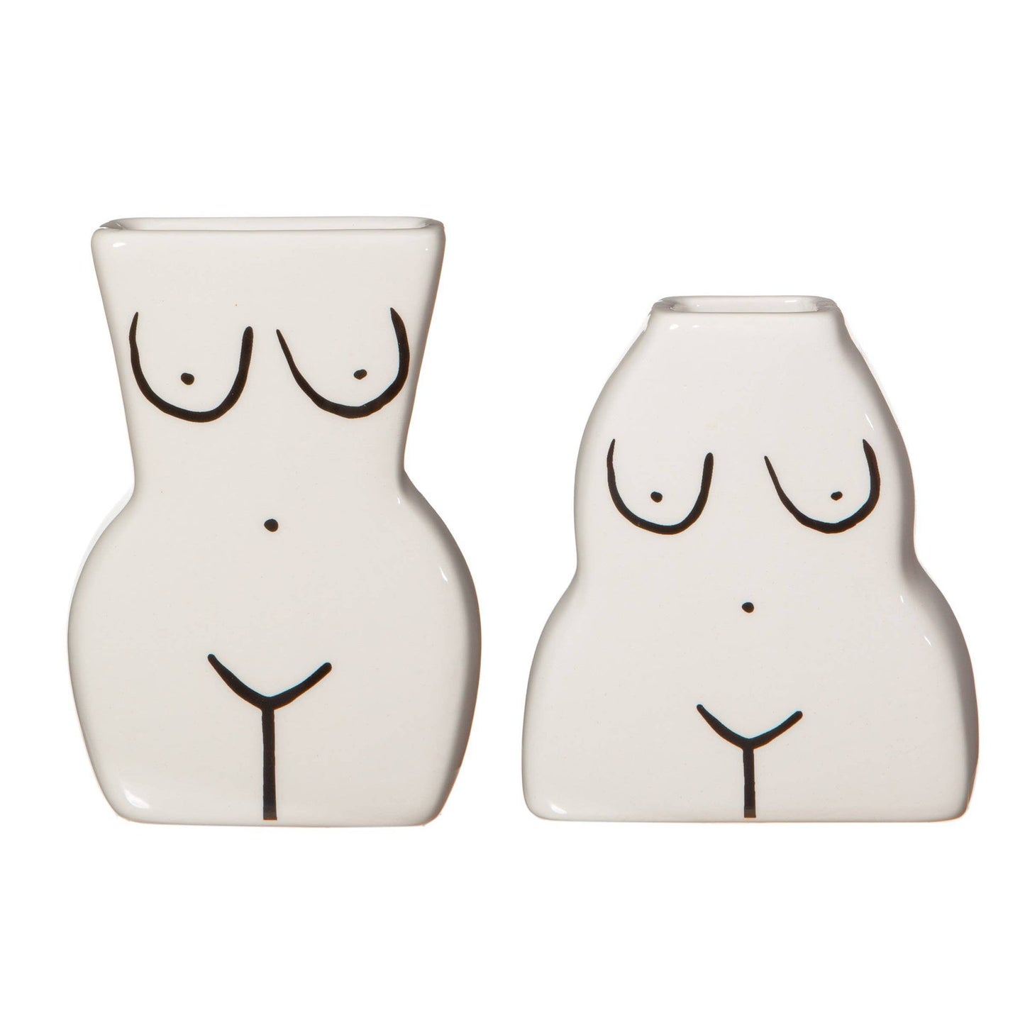 2-Pack Female Body Vases