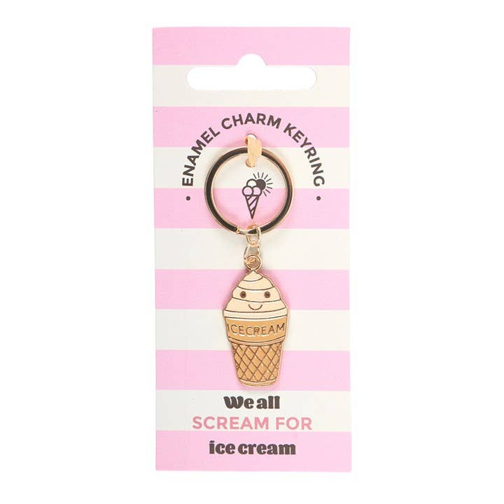 Porte-clés cornet de glace