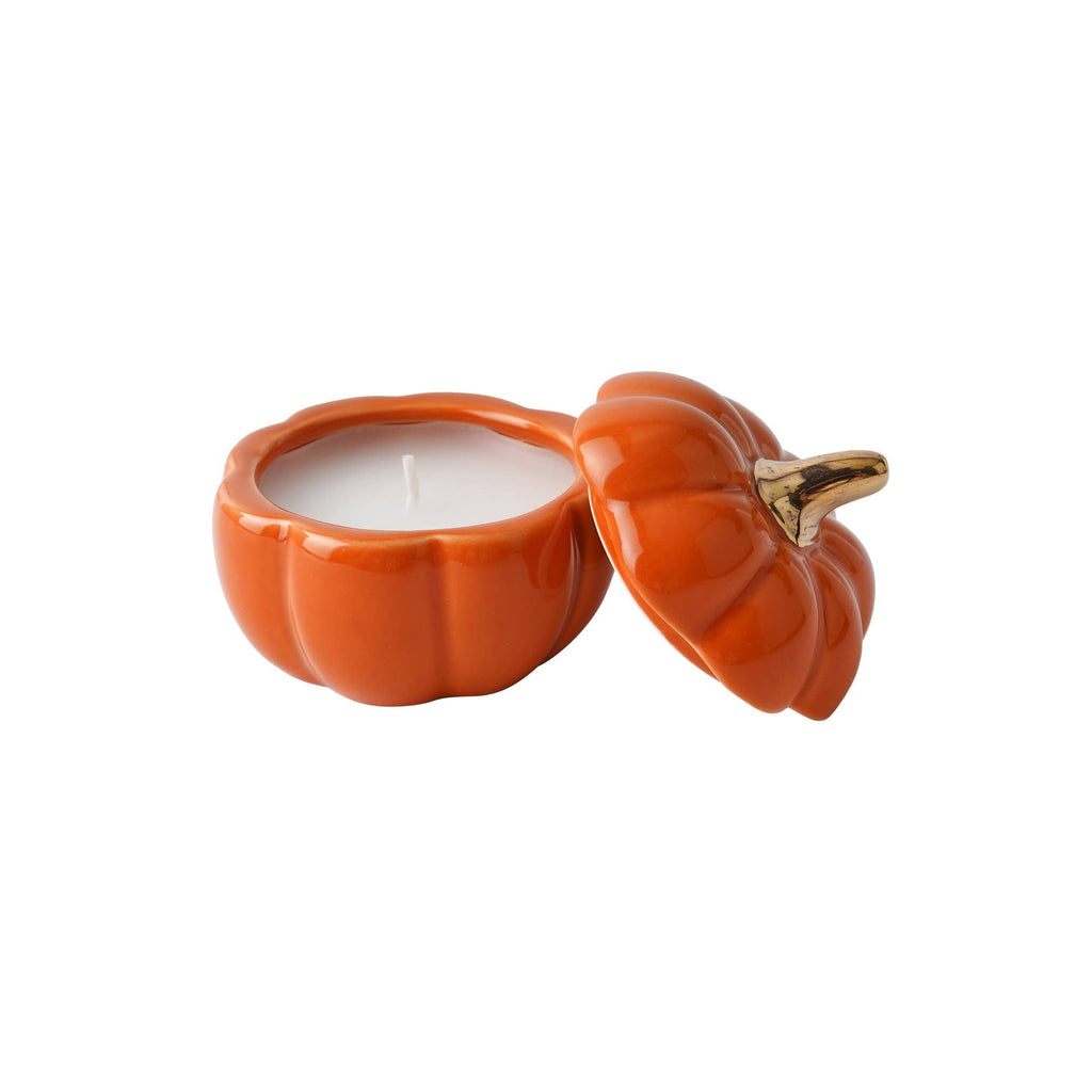 Bougie Citrouille orange en céramique