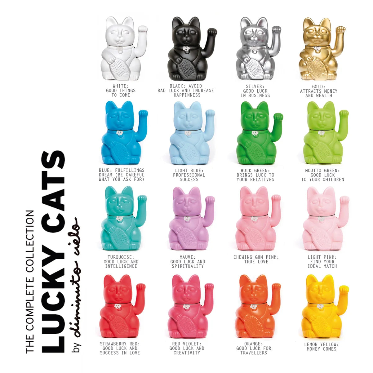 Chat Chanceux Bleu Aquamarine | Designproducten en originele cadeaus