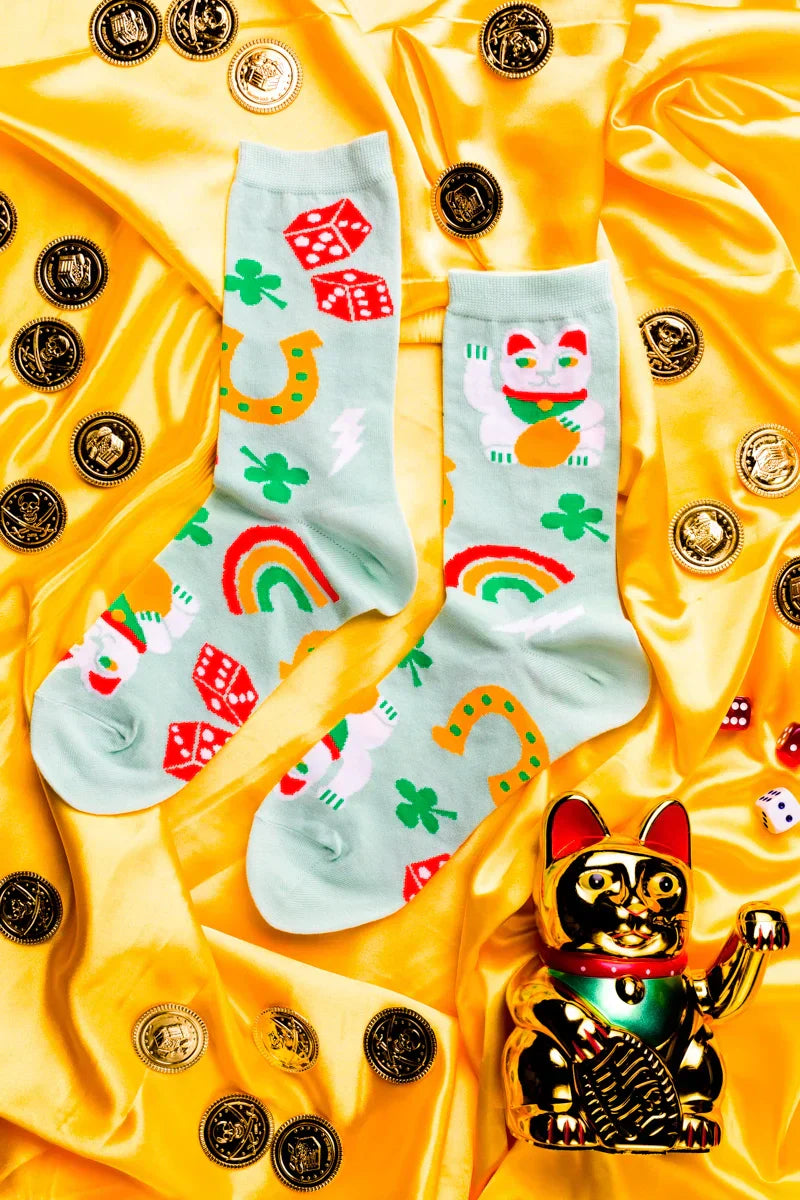 Design-lahja – chaussettes porte bonheur yellow owl workshop 