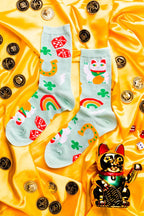 Design-lahja – chaussettes porte bonheur yellow owl workshop 