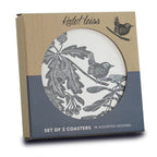 Sous-verres en céramique Woodland Acorn Bird Navy