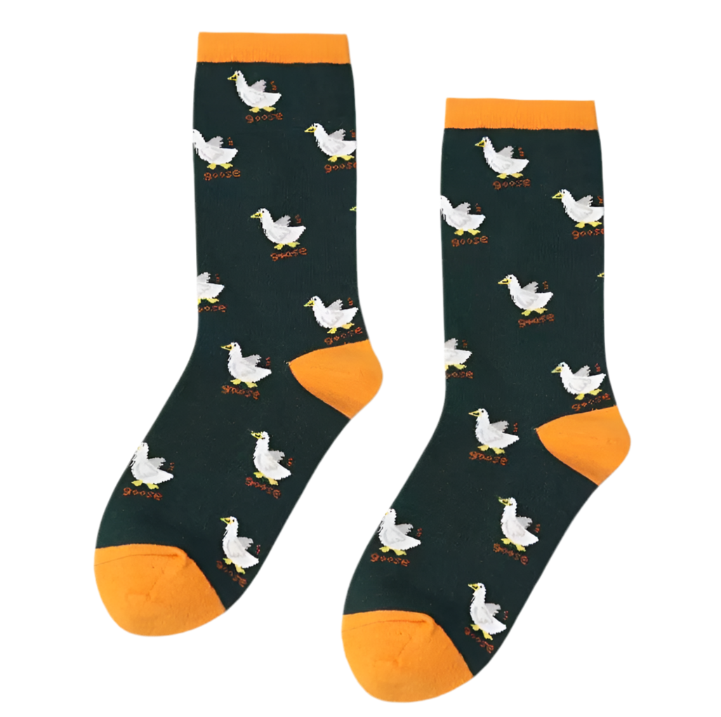 Oggetto regalo di design – chaussettes oie blanche mrcol