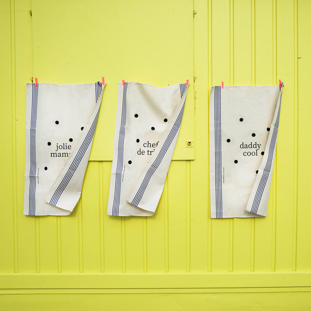 Oggetto regalo di design – torchon famille jolie maman pied de poule 