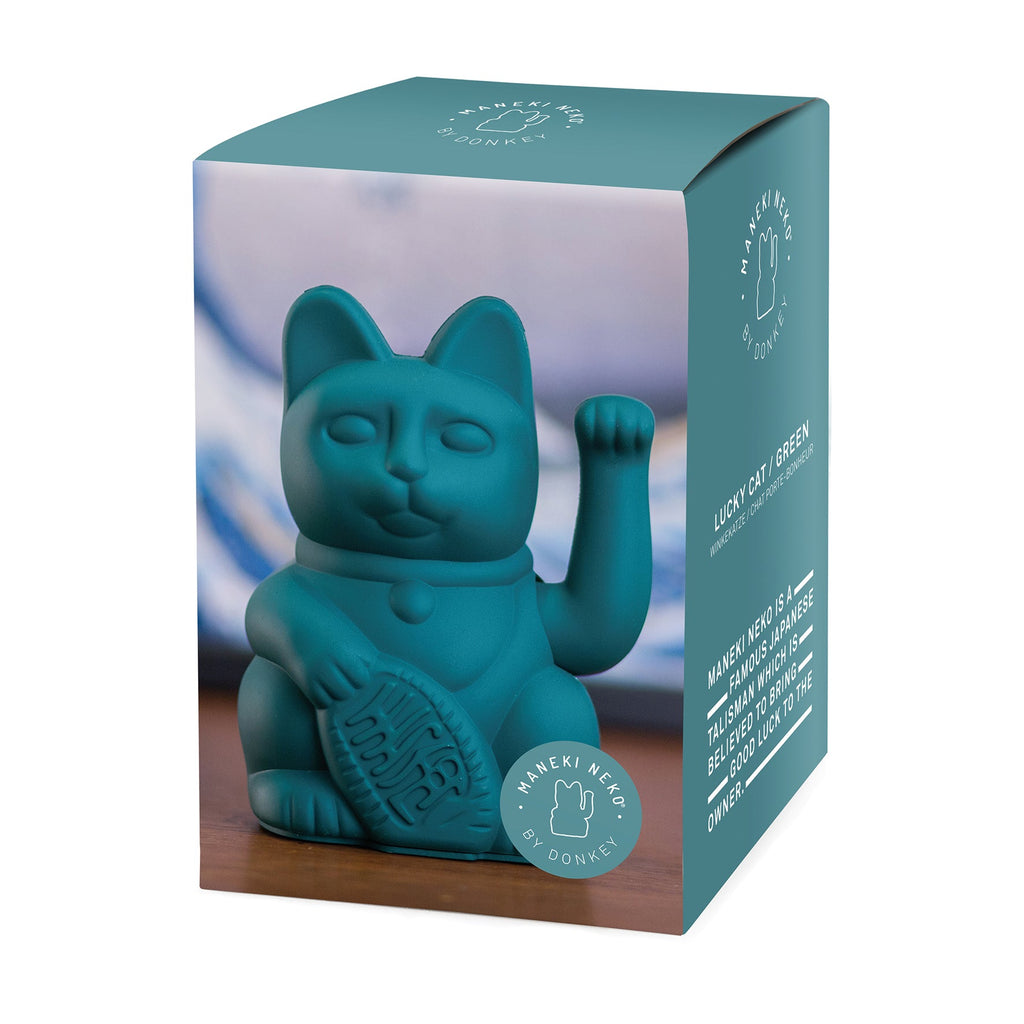 Gato verde afortunado