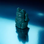 Mini Solar Green Lucky Cat