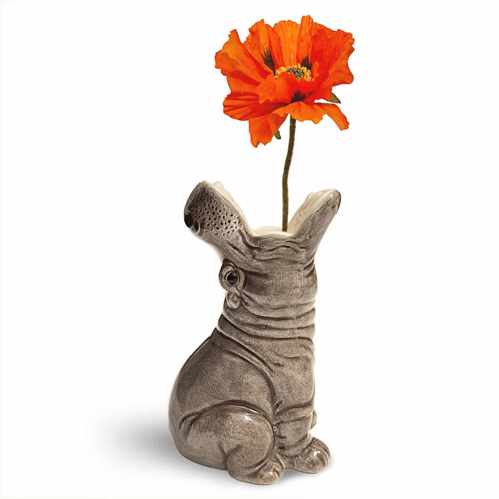 Kleine Vase "Hungriges Nilpferd"