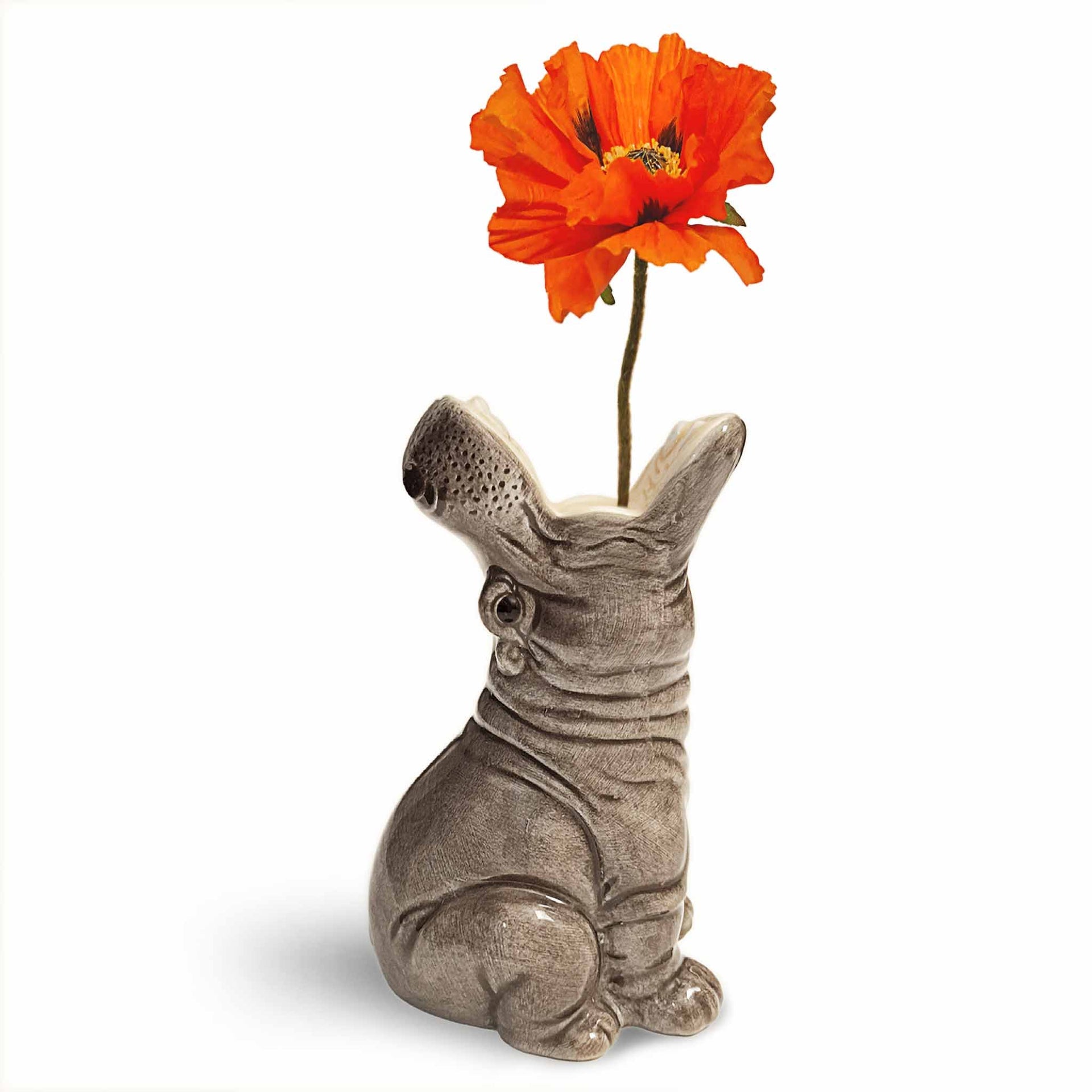 Kleine Vase "Hungriges Nilpferd"