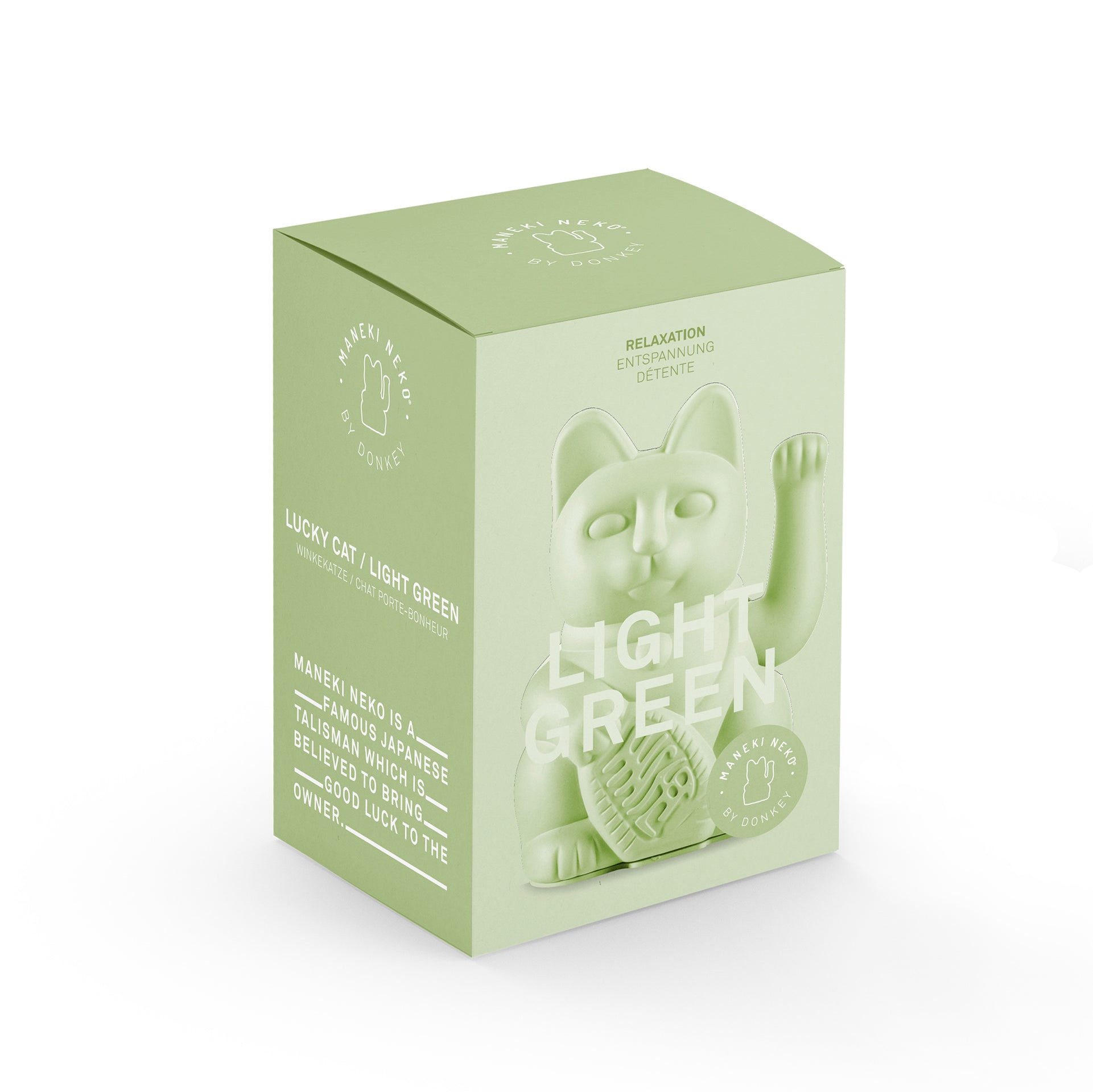 Gatto fortunato verde chiaro