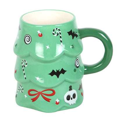 Joyeux Creepmas Tasse Arbre de Noël Gothique