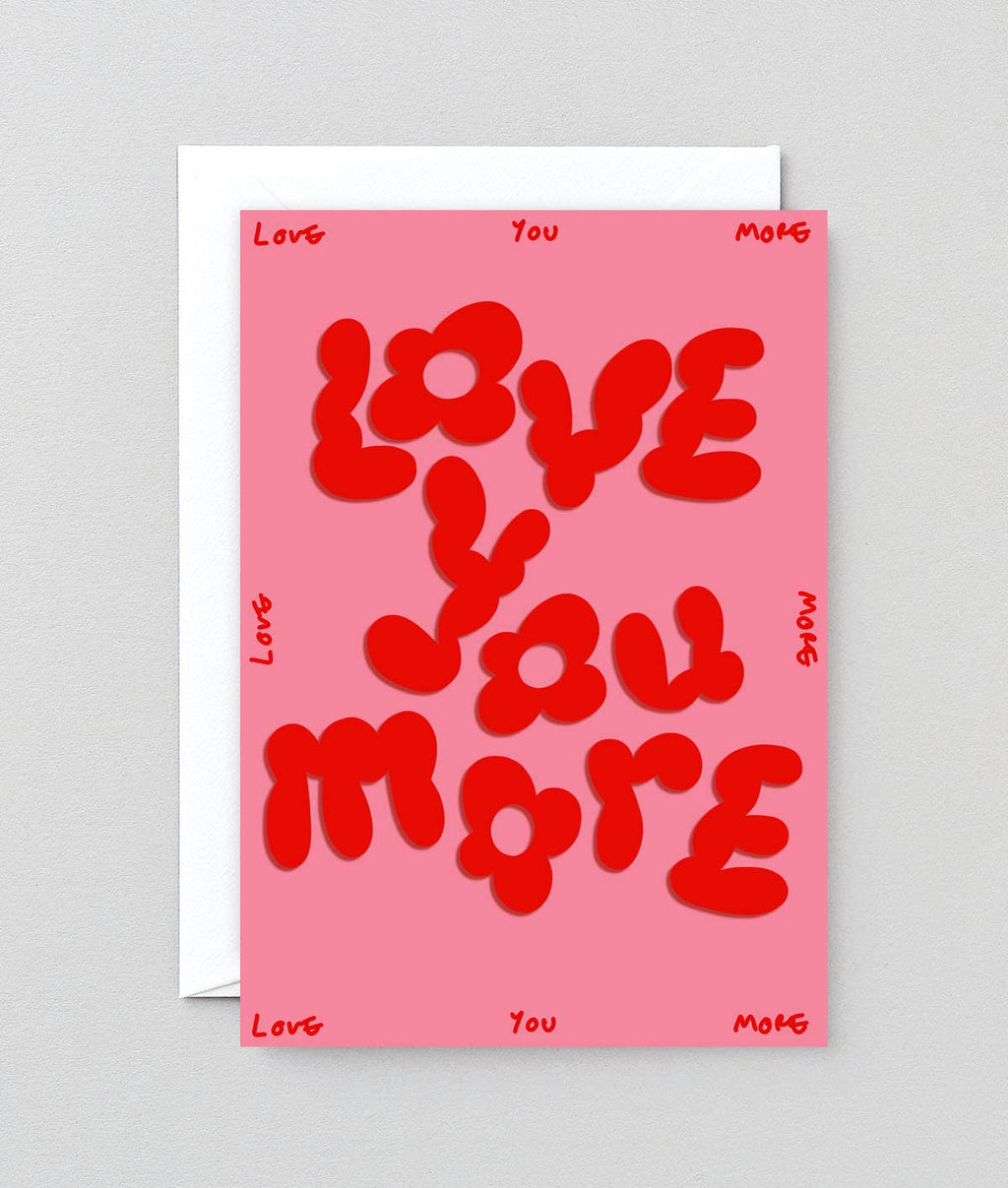 Carte de vœux “Love You More” | Design e regali originali