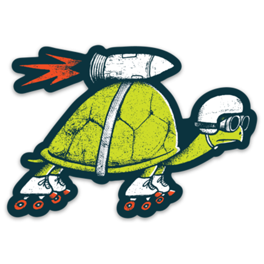 Rocket Turtle Aufkleber