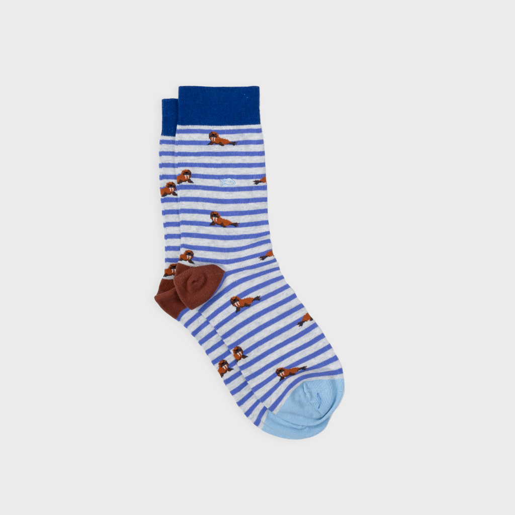 Chaussettes en Coton Peigné Animaux - Morse