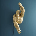 Wandleuchte Gorilla Jungle Jack gold