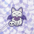 autocollants glitter chat chauve souris meowgical nikury 