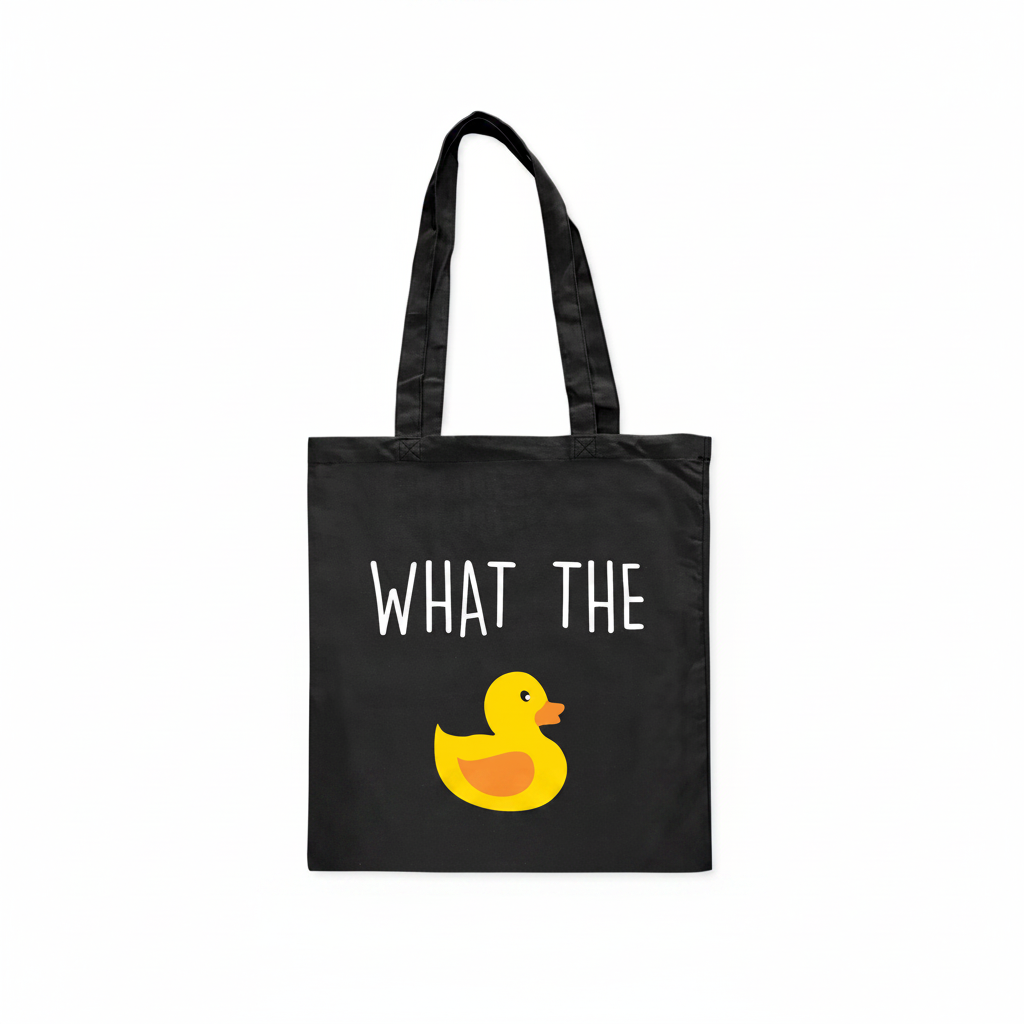 Tote Bag Canard "What The Duck" | Designproducten en originele cadeaus
