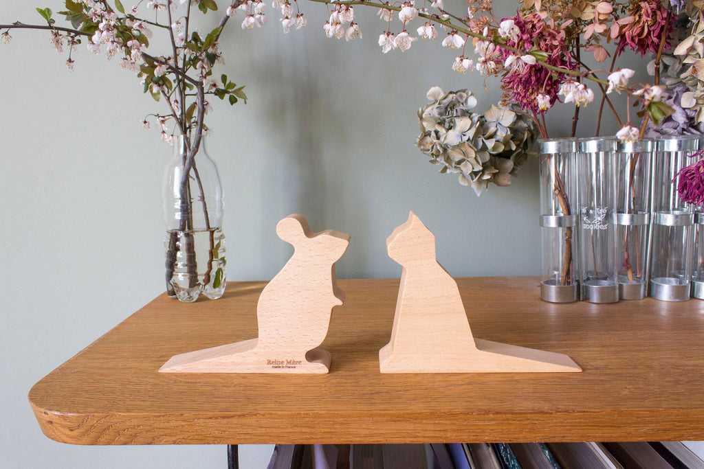Cale-porte en bois Souris Mimi | Objetos de diseño y regalos originales
