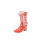 Vase à fleurs - Vase en forme de botte - Céramique - Rose/Orange - 16,5x10,5x26,5cm | Objetos de diseño y regalos originales