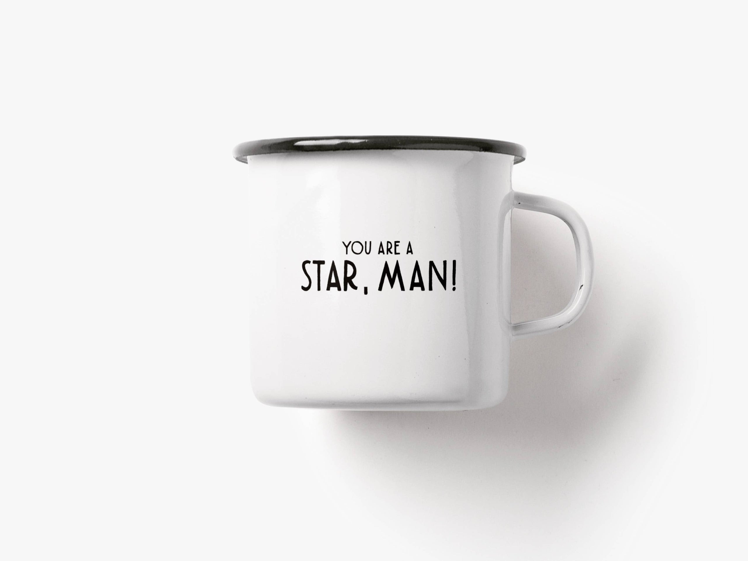 Mug en émail « You are a Star, Man! »