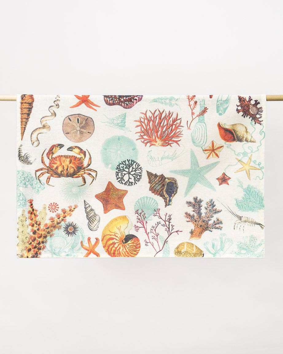 Oggetto regalo di design – Torchon Imprimé "Shallow Seas" – produit scientifique Cognitive Surplus EU, vue 3