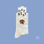 Chaussettes brodées tête de tigre