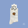 Chaussettes brodées tête de tigre