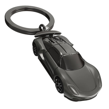 porte cles supercar noire metalmorphose