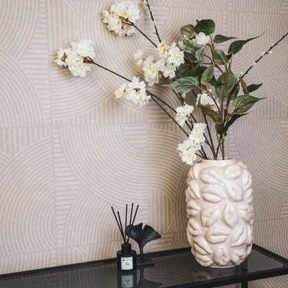 Vase - Kisses - Ceramic - Beige - 17x17x27cm