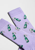 BeBeer Mauve - Chaussettes coton biologique