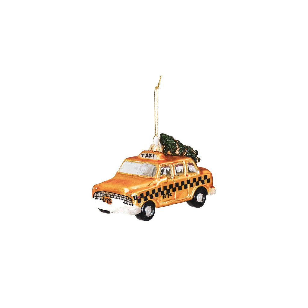 Regalo de diseño – boule de noel taxi cab jaune 