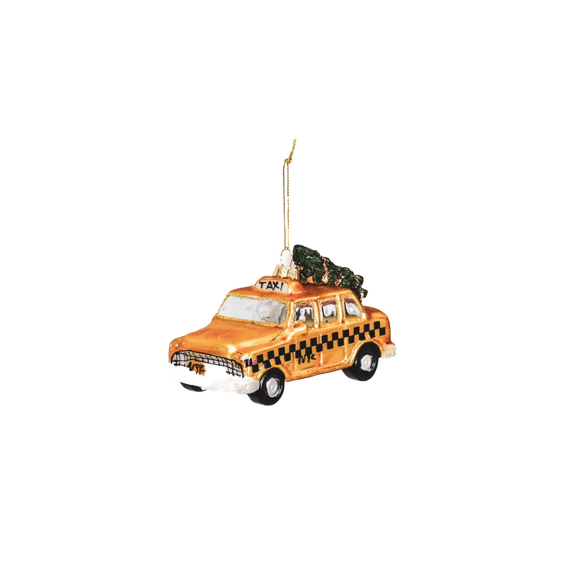 Regalo de diseño – boule de noel taxi cab jaune 