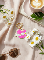 Porte-clés Planète Fleur "Flower Power"