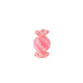 Runder Kerzenhalter in Form von Toffee-Bonbons – Keramik – Rosa/Neon – 8,5 x 8,5 x 13 cm