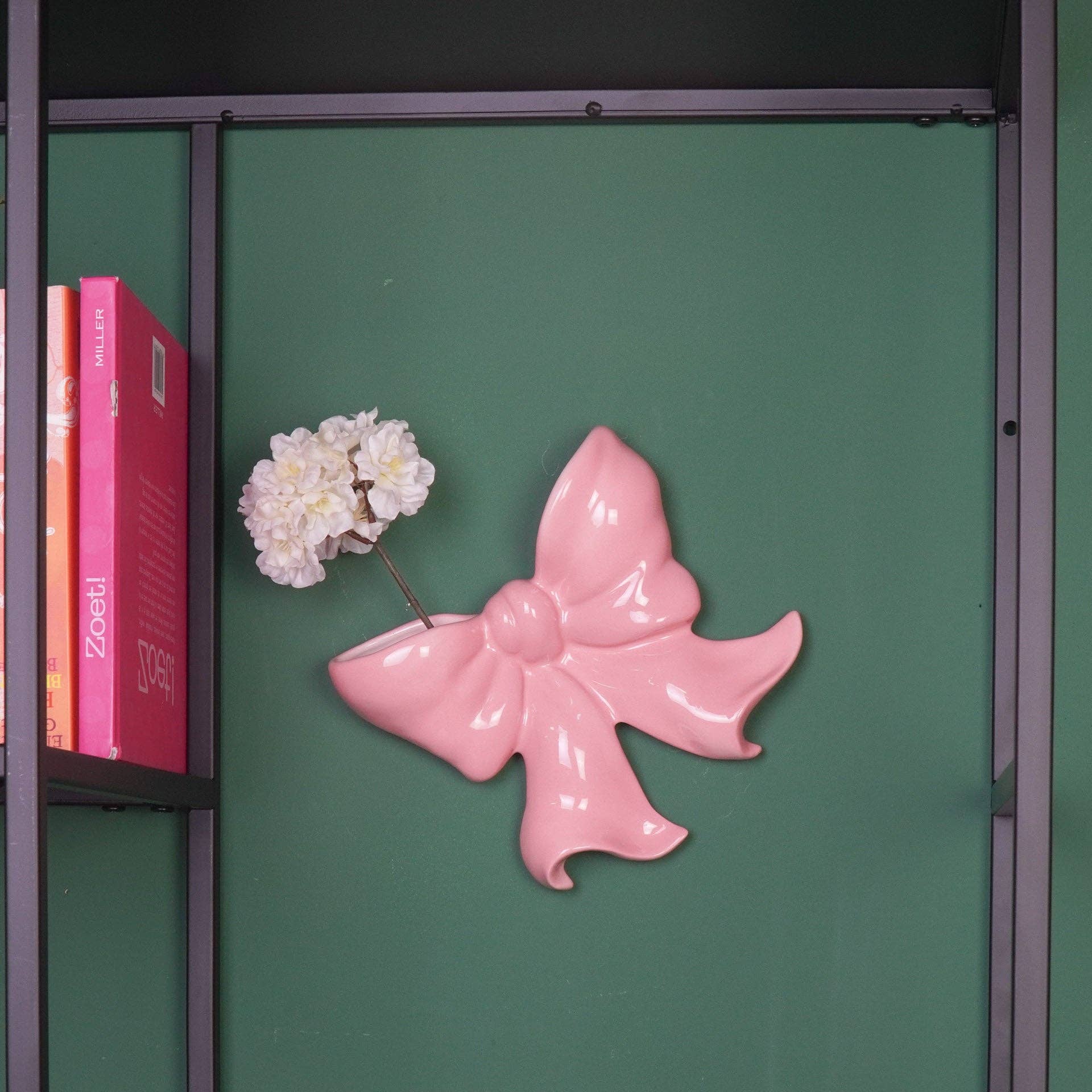 Vase mural- Vase mural Arc- Céramique- Rose- 19x18,5x5,5 cm | Designproducten en originele cadeaus